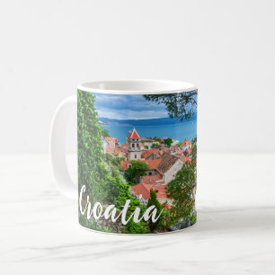 Kroatische Stadt Omis Kaffeetasse