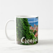 Kroatische Stadt Omis Kaffeetasse (Links)