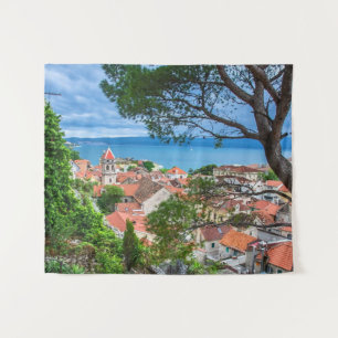 Kroatische Stadt Omis Wandteppich