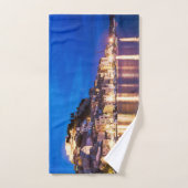 kroatische Stadt Sibenik in der Nacht Handtuch (Handtuch)