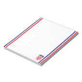 Kroatische Streifenflagge Notizblock (Rotiert)