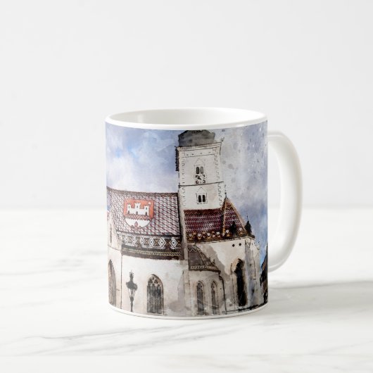 Kroatische Tasse Zagreb (VorderseiteRechts)