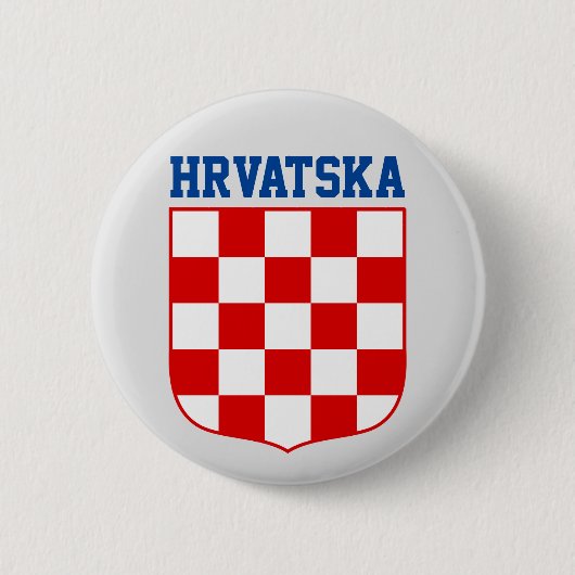 Kroatische Wappen Button (Vorderseite)