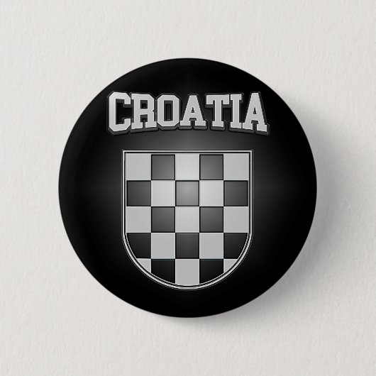 Kroatische Wappen Button (Vorderseite)