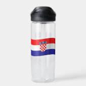 Kroatische Wappen-Coat, Flagge, Kroatien Trinkflasche (Rückseite)