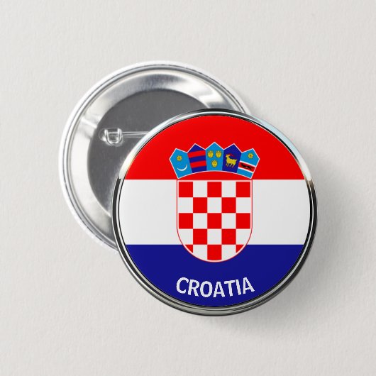 Kroatische Wappen, Hrvatski grab Button (Vorne & Hinten)