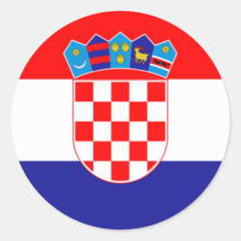 Kroatische Wappen Hrvatski Grb Classic Round S Runder Aufkleber