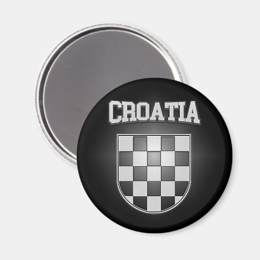 Kroatische Wappen Magnet (Vorderseite/Rückseite)