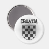 Kroatische Wappen Magnet (Vorderseite/Rückseite)
