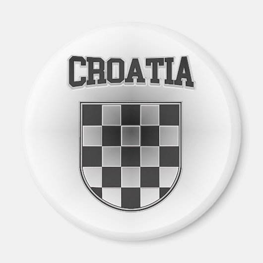 Kroatische Wappen Magnet (Vorne)