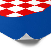Kroatische Wappen Poster (Ecke)