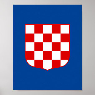 Kroatische Wappen Poster