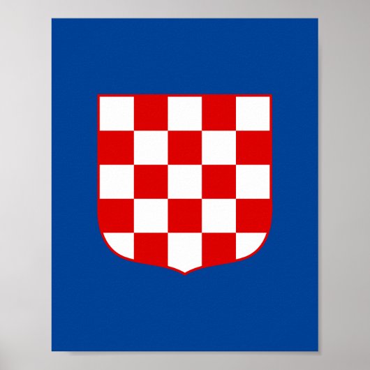 Kroatische Wappen Poster (Vorne)