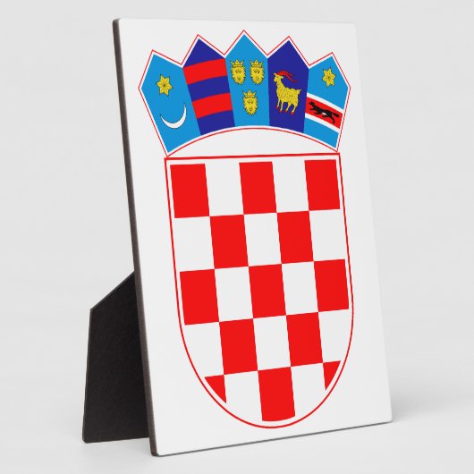 Kroatische Wappendecke Fotoplatte (Seite)