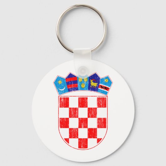 Kroatische Wappendecke Schlüsselanhänger (Vorderseite)