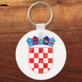 Kroatische Wappendecke Schlüsselanhänger (Vorderseite)