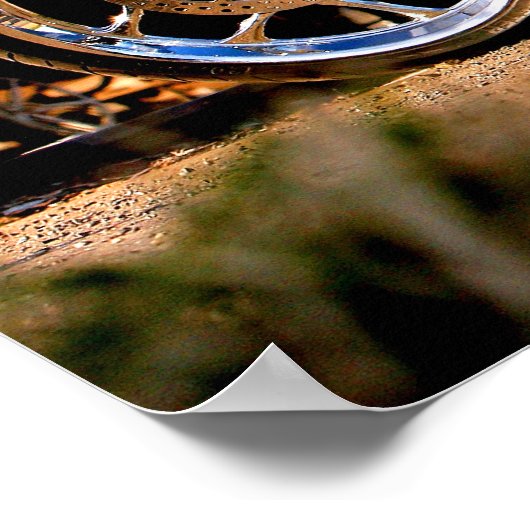 Kroatischer Chopper - Kraftrad für wild lebende Ti Poster (Ecke)