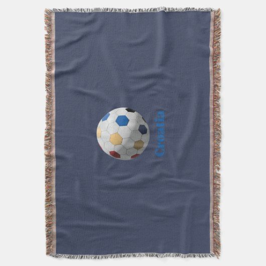 Kroatischer Fußball Decke (Vorderseite Vertikal)