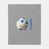 Kroatischer Fußball Fleecedecke (Vorderseite)