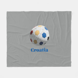 Kroatischer Fußball Fleecedecke
