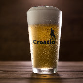 Kroatischer Fußball Glas
