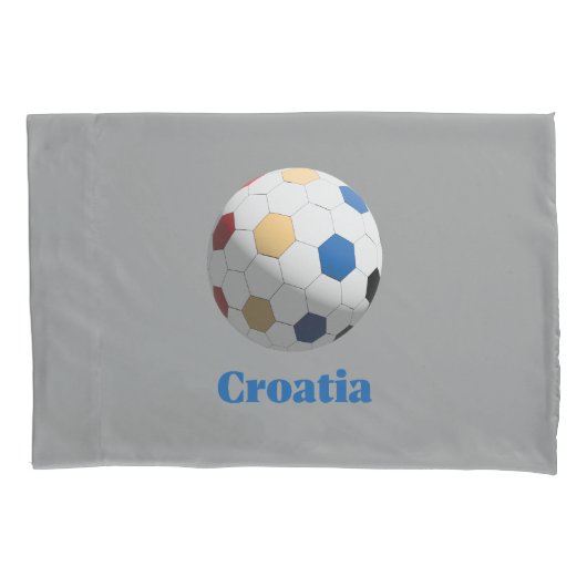 Kroatischer Fußball Kissenbezug (Vorderseite)