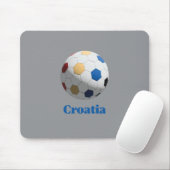 Kroatischer Fußball Mousepad (Mit Mouse)