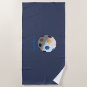 Kroatischer Fußball Strandtuch (Vorderseite)