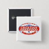 Kroatischer Schäferhund Button (Vorne & Hinten)