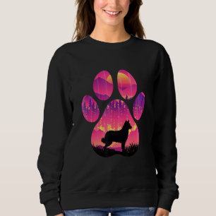 Kroatischer Schäferhund Pfote Mama Papa Hund Fraue Sweatshirt