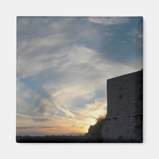 Kroatischer Sonnenuntergang Magnet (Vorne)