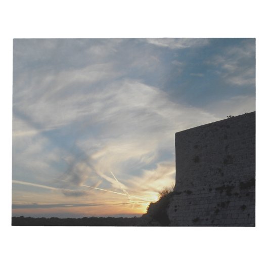 Kroatischer Sonnenuntergang Notizblock (Vorderseite)