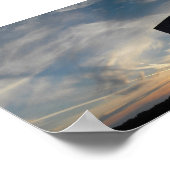 Kroatischer Sonnenuntergang Poster (Ecke)