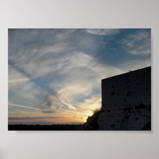 Kroatischer Sonnenuntergang Poster (Vorne)