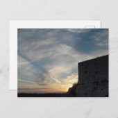 Kroatischer Sonnenuntergang Postkarte (Vorne/Hinten)