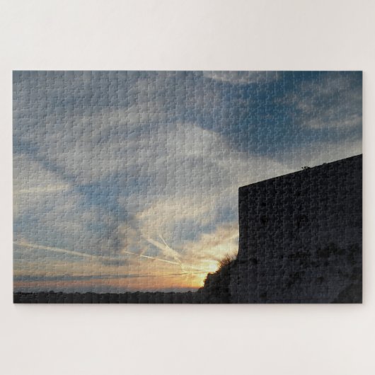 Kroatischer Sonnenuntergang Puzzle (Horizontal)