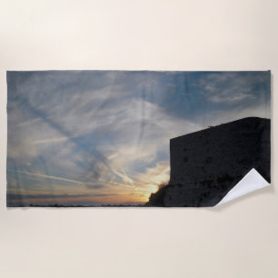 Kroatischer Sonnenuntergang Strandtuch