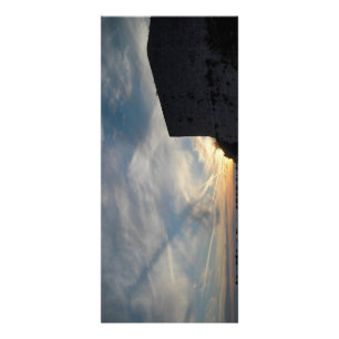 Kroatischer Sonnenuntergang Werbekarte