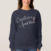 Kroatisches Amerikaner Entwinted Herz-Sweatshirt Sweatshirt (Vorderseite)