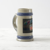 Kroatisches Bier Stein Bierglas (Vorderseite Links)