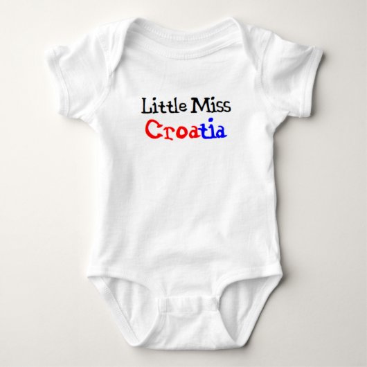 kroatisches bisschen vermisst baby strampler (Vorderseite)