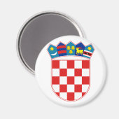 Kroatisches Emblem Magnet (Vorderseite/Rückseite)