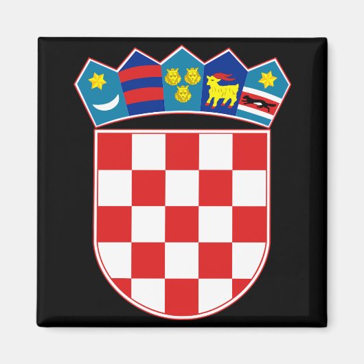 Kroatisches Emblem Magnet (Vorne)