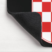 Kroatisches Emblem Mousepad (Ecke)