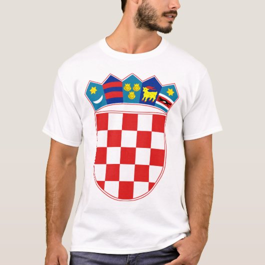 Kroatisches Emblem T-Shirt (Vorderseite)
