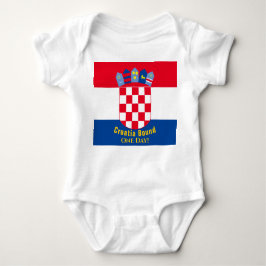 Kroatisches Flaggendesign Baby Strampler