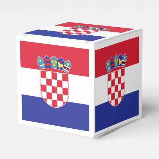 Kroatisches Flaggenzeichen Geschenkschachtel (Vorderseite)