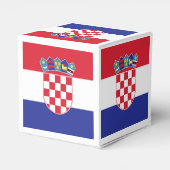 Kroatisches Flaggenzeichen Geschenkschachtel (Rückseite)