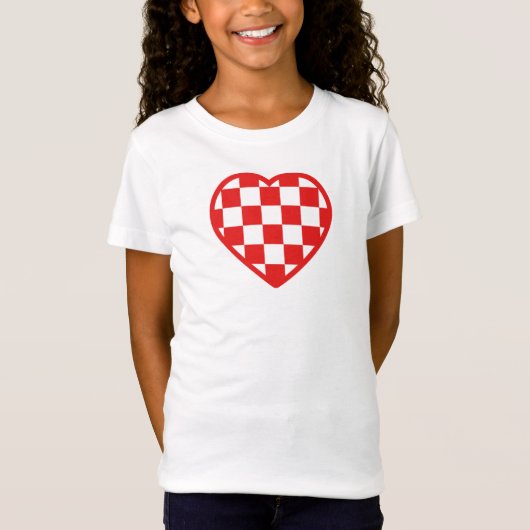 Kroatisches Herz T-Shirt (Vorderseite)