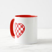 Kroatisches Herz Tasse (Vorderseite Links)